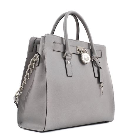 michael kors gray hamilton bag|Michael Kors nouveau Hamilton bag.